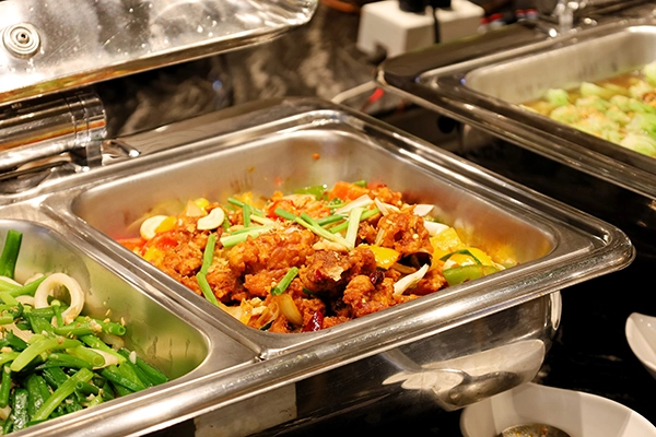 Hot dishes at Baan Koon breakfast buffet