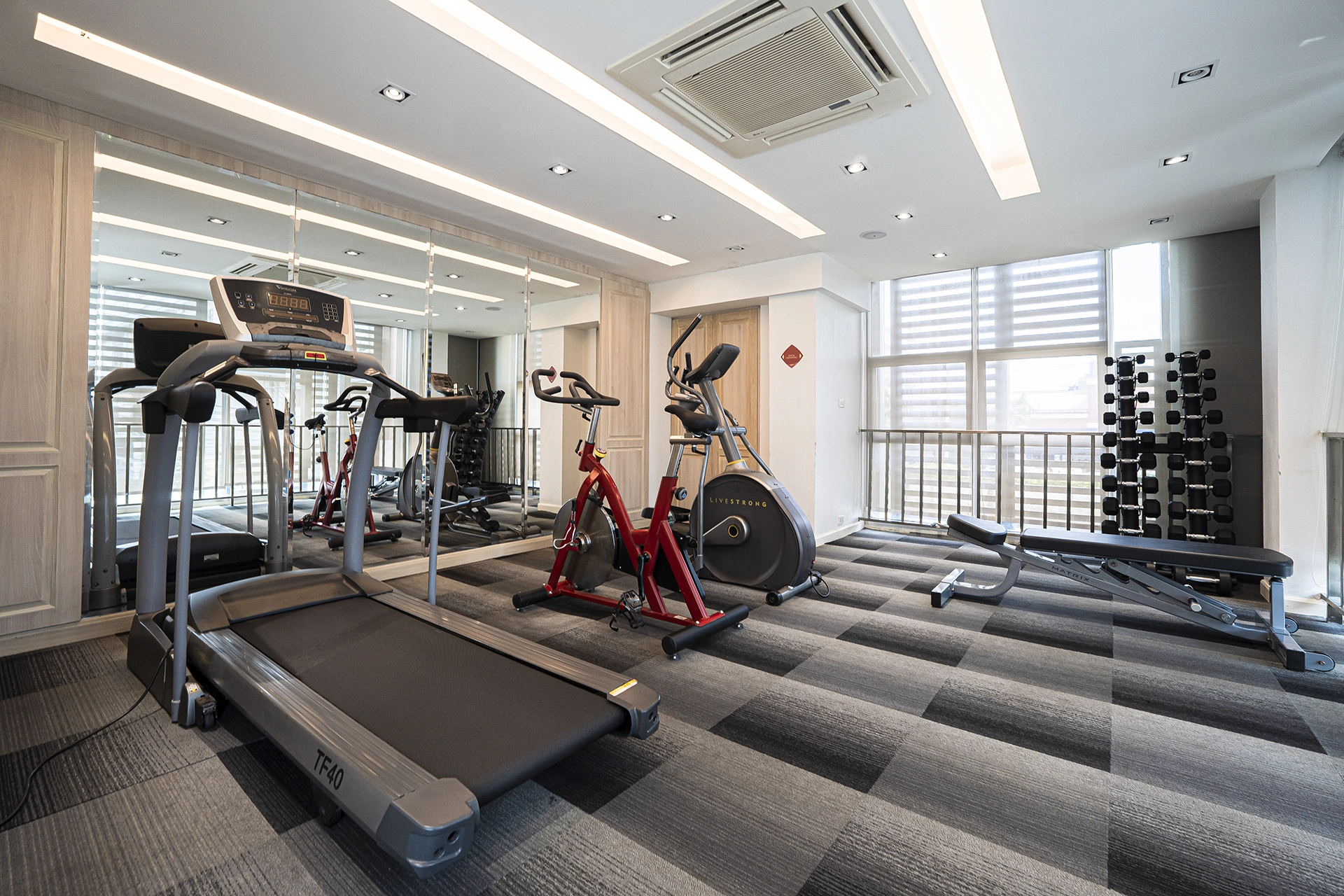 Fitness room for Koon Hotel guests